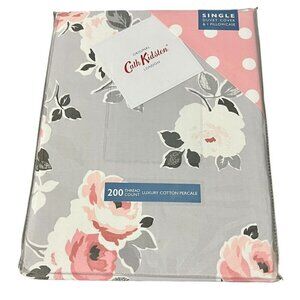 Cath Kidston Paper Rose Single Duvet Set Cover And Pillowcase 200 Count Floral
